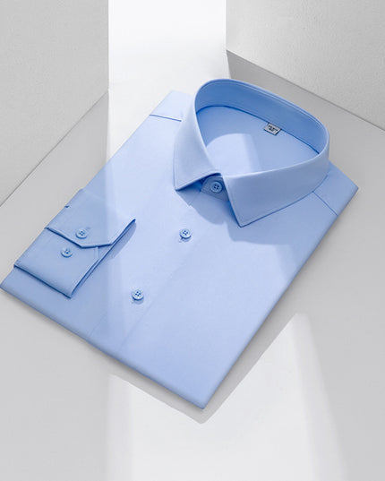 Three-proof Shirt Men's Long-sleeved Bamboo Fiber