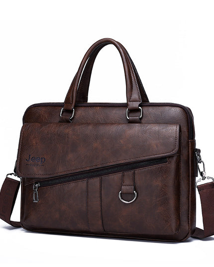 Large Capacity Computer Bag | Shoulder Bag, Synthetic Leather