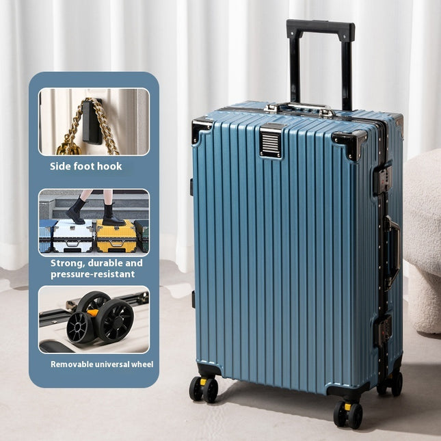 Suitcase Large Capacity Aluminium Frame Luggage