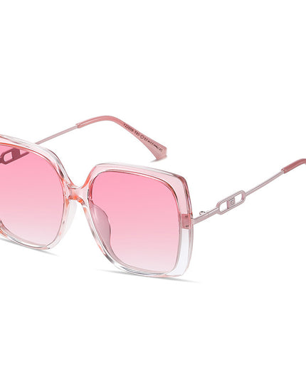 Large Framed Metal Polarized Sunglasses For Women Driving With Sunglasses