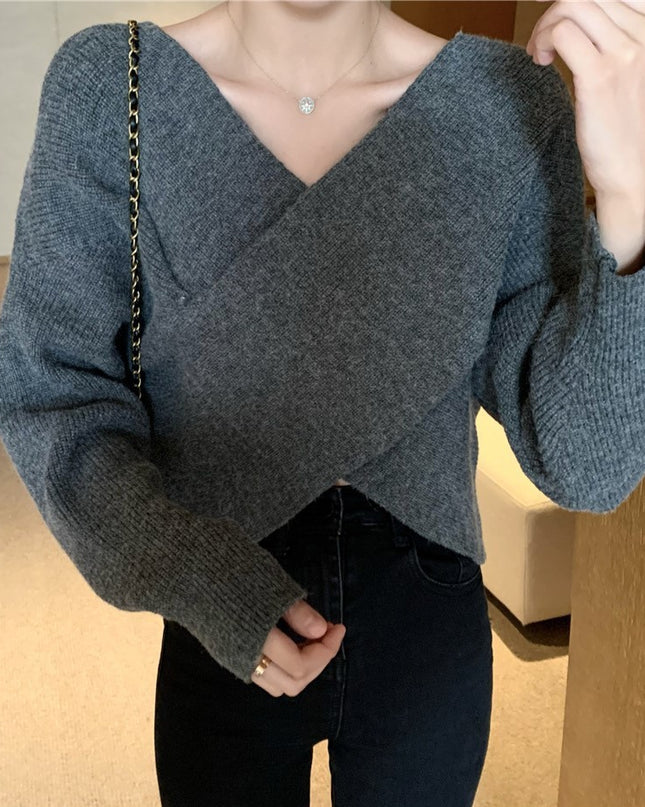 Batwing Sleeve Loose Sweater Sweater For Women