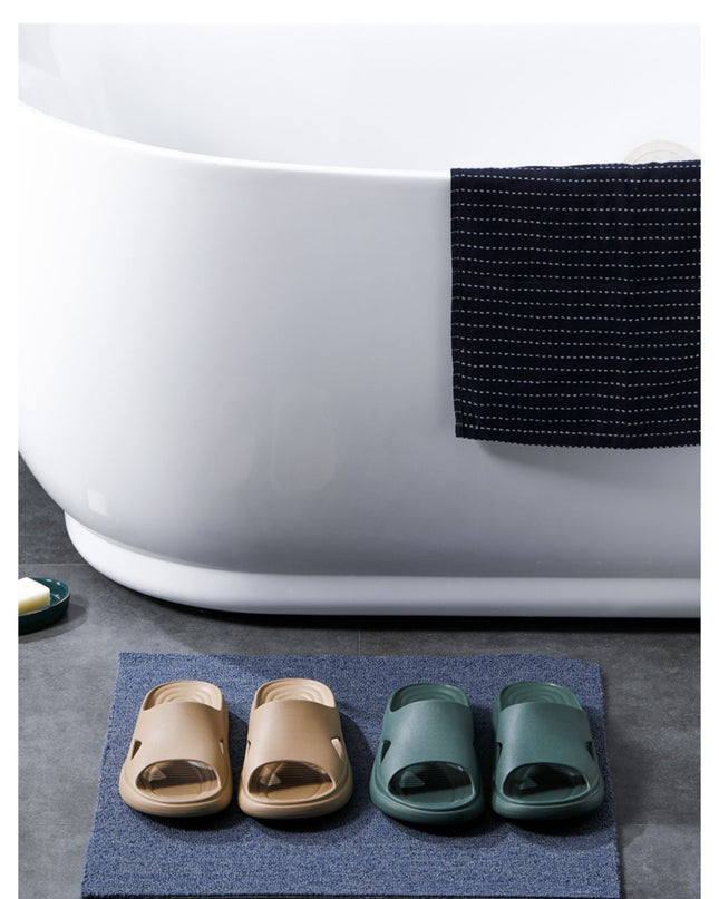 Men'S Slippers Summer Home Bathroom Non-Slip Deodorant Indoor Trend Bathing Home