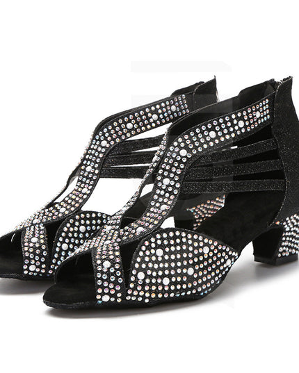 Diamond-encrusted Senior Dance Shoe Women