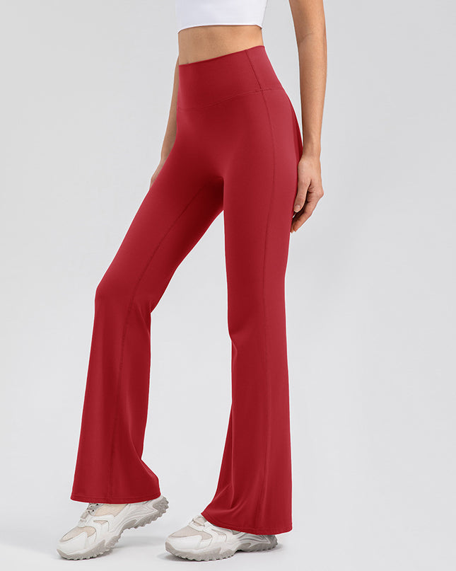 Female High Waisted Hip Lifting Micro Trumpet Yoga Pants