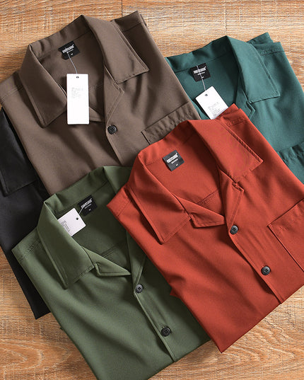 Men's Lightweight Breathable Quick-drying Loose Short Sleeve Shirt