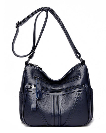 Genuine Leather Simple Shoulder Messenger Bag