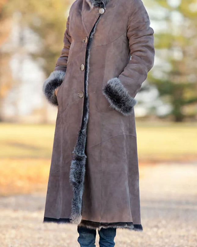 Women's Fur All-in-One Medium Hooded Jacket