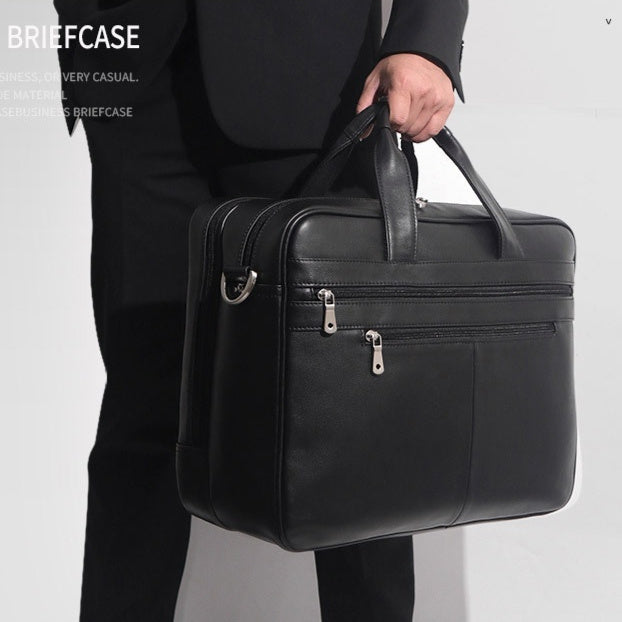Men’s Real Leather Handbag Briefcase | Napa Leather, Comfortable Texture