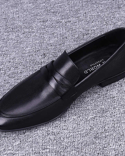 Men's First Layer Cowhide Soft Bottom Leather Shoes