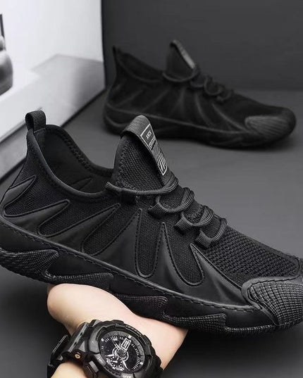Breathable Mesh Sports Shoes Casual Lace-up Sneakers Men Non-slip Shoes