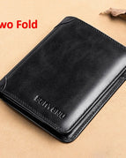 Black Two fold / Vintage leather