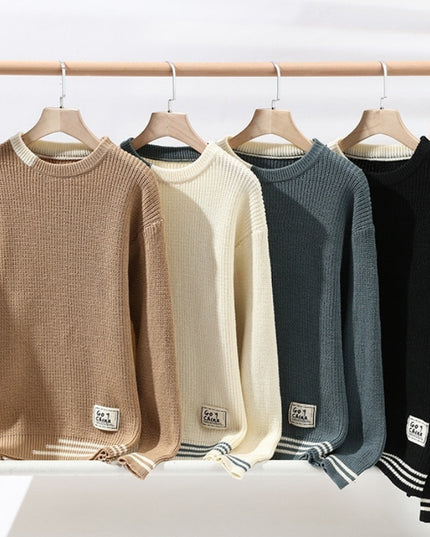 Autumn And Winter New Sweater Men's Simple Casual Round Neck