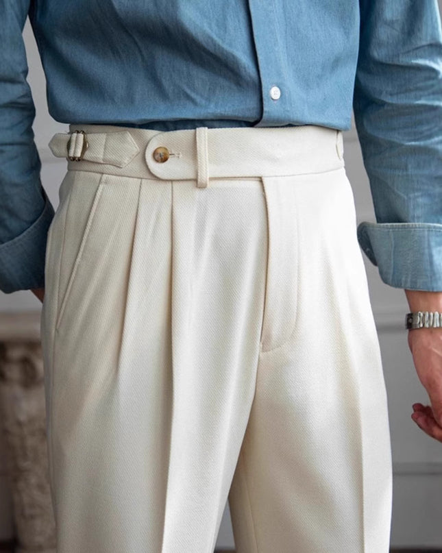 British Men Business Casual Pants