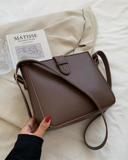 Fashion Large Capacity Shoulder Messenger Commuter Bucket Bag