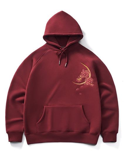 Autumn And Winter Heavy Industry Dragon Embroidered Hoodie Men