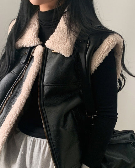 All-match Zipper Vest Jacket Coat For Women