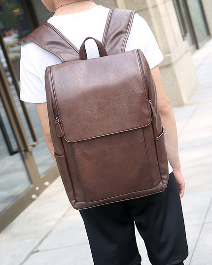 New Korean Version Of Soft Outdoor Backpack Student School Bag Leisure Bag British Computer Soft
