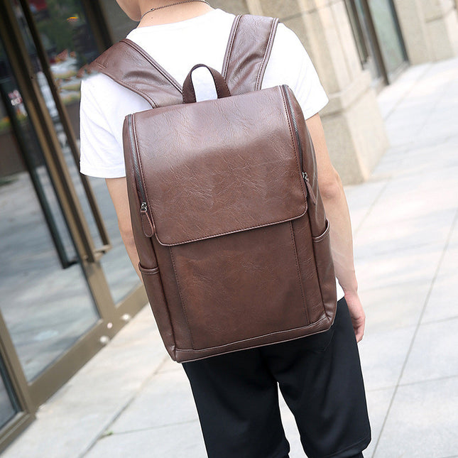 New Korean Version Of Soft Outdoor Backpack Student School Bag Leisure Bag British Computer Soft