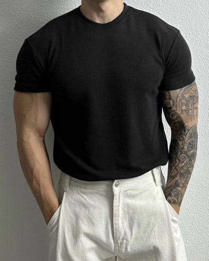 Tight Round Neck Versatile Casual Top