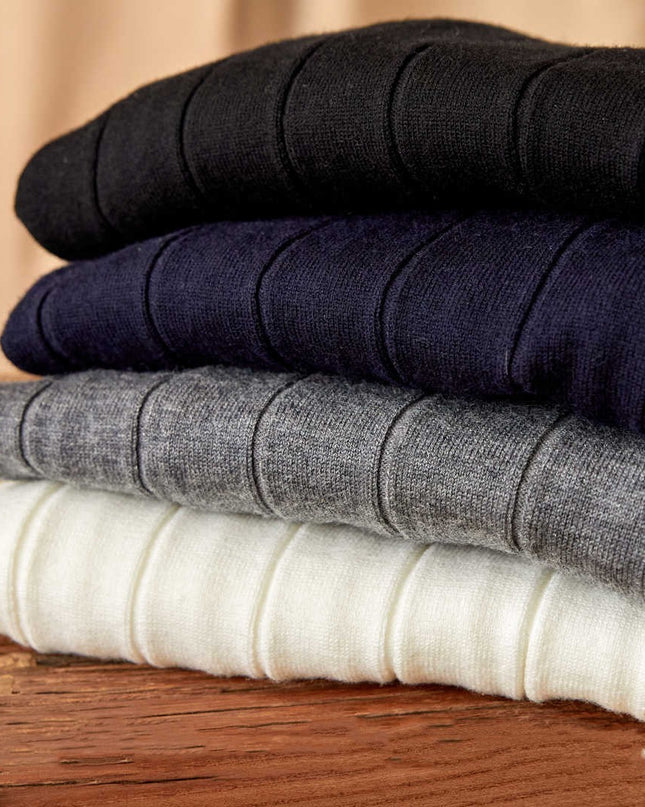 Italian Long Sleeve Mock Neck Sweater Trendy Men