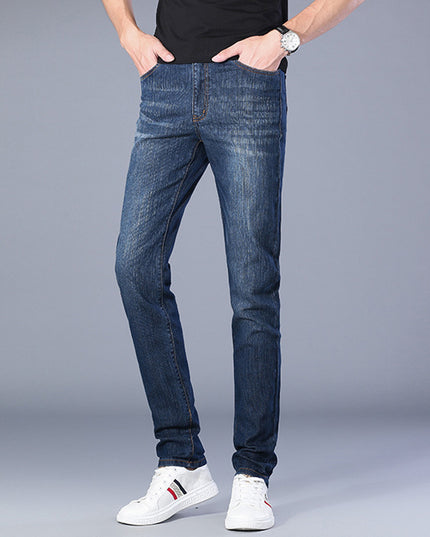 Men's Slim Jeans Business Straight Micro Elastic