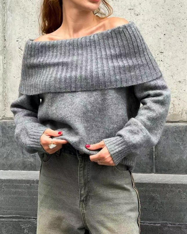Sexy Off-the-shoulder Off-the-shoulder Sweater
