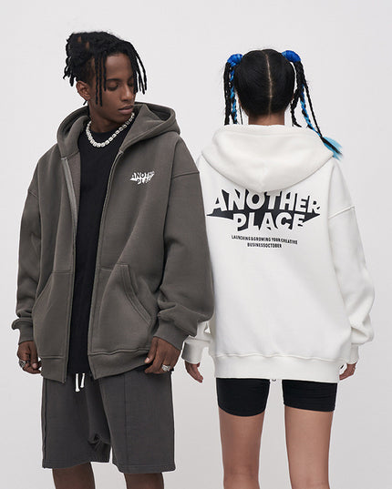 Fashion Men's Loose Print Sports Hoodie