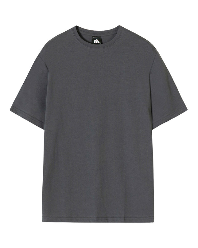 Men's Summer Loose Solid Color Round Neck Short Sleeve T-Shirt