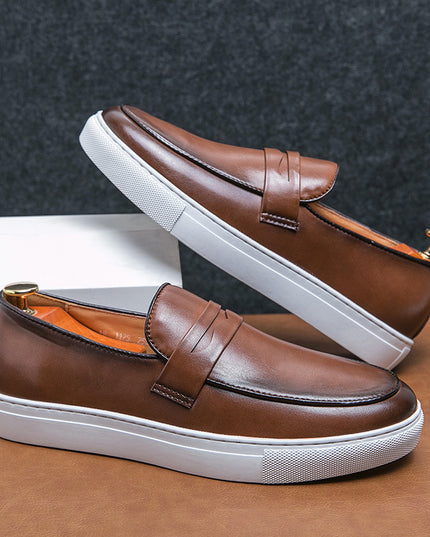 Plus Size Board Shoes Male Business Casual Leather Shoes
