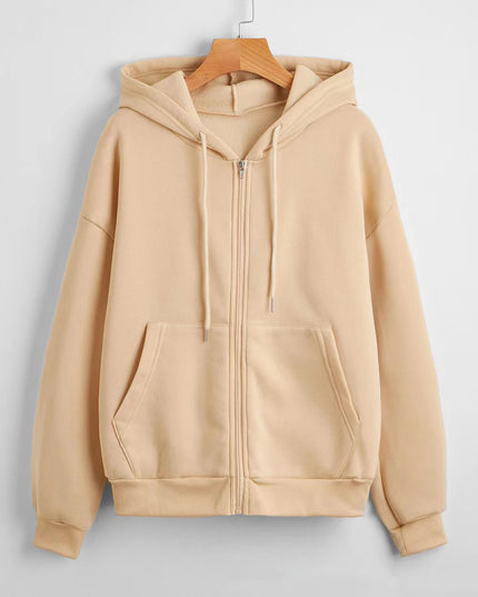 Men's And Women's Sparkling Style Zipper Cardigan Hoodie Plus Size