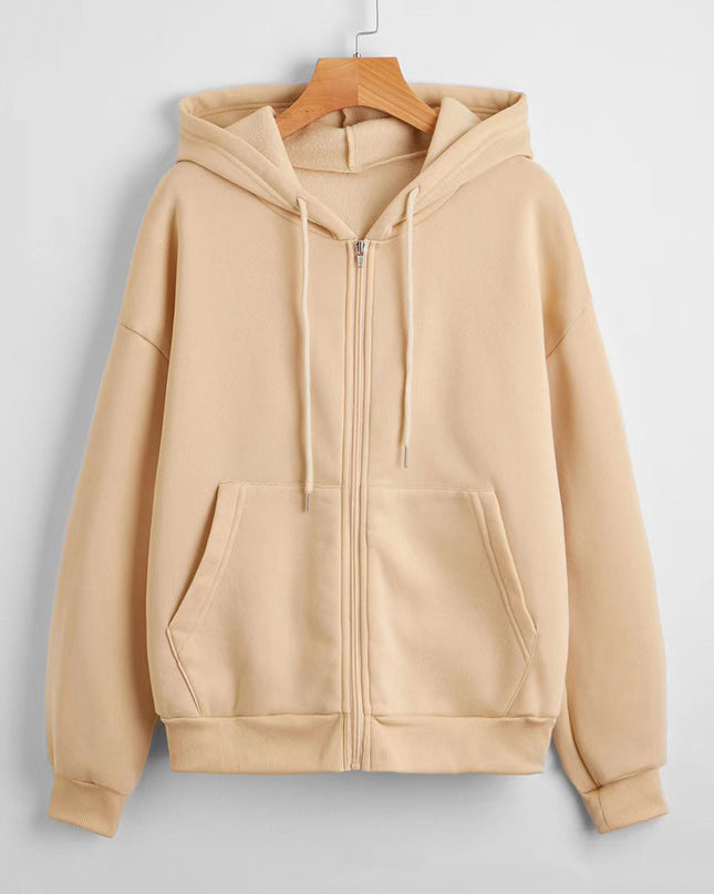 Men's And Women's Sparkling Style Zipper Cardigan Hoodie Plus Size