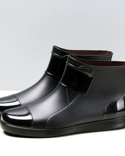 Men's Short Waterproof Plus Size Rain Boots