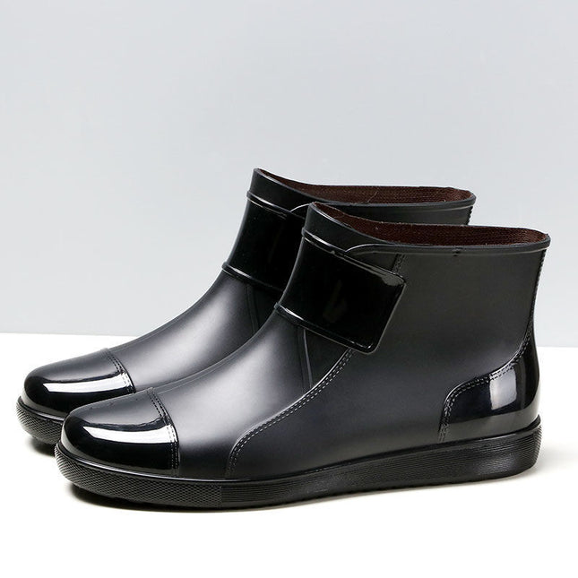 Men's Short Waterproof Plus Size Rain Boots