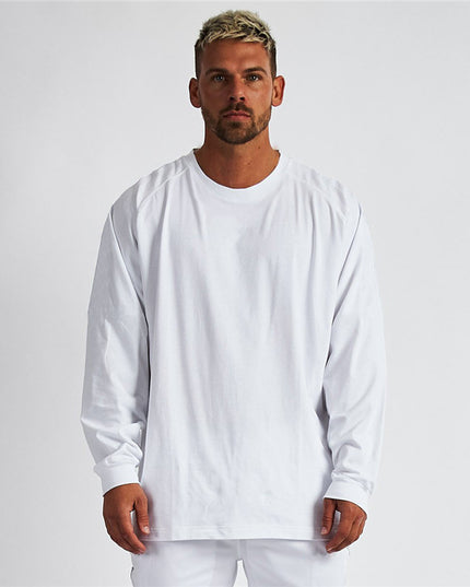 Men's Oversize Loose Fit Fitness Long Sleeve T-shirt