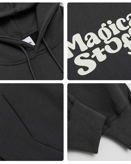 Letter Print Sweatshirt Loose Street Coat For Men And Women