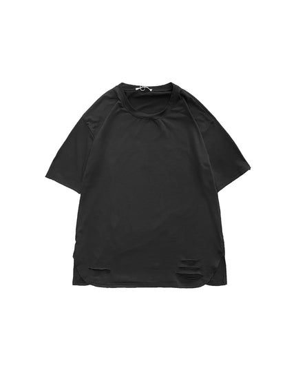 Men's Trendy Brand Loose Half-sleeve Ripped T-shirt