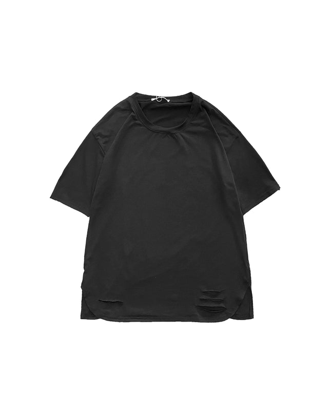 Men's Trendy Brand Loose Half-sleeve Ripped T-shirt