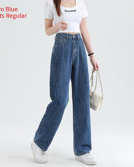 Summer Thin Elastic Waisted Jeans For Women