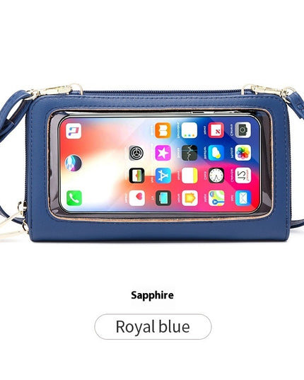 Touch Screen Phone Bag Women's Crossbody Anti-theft Swiping Long Wallet