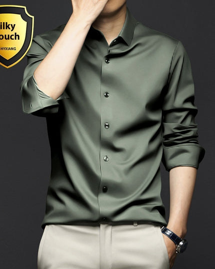 Long Sleeve Shirt Men's Anti-wrinkle Non-ironing Business Clothing Shirt