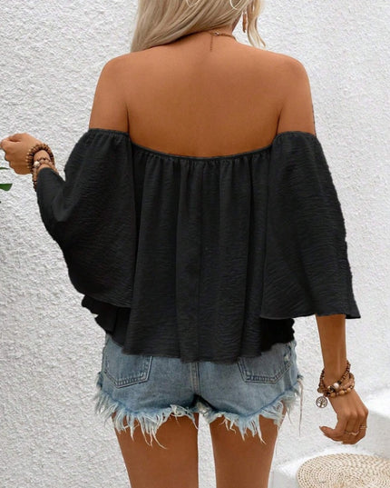 Casual Women's Loose Short Sleeved Blouse