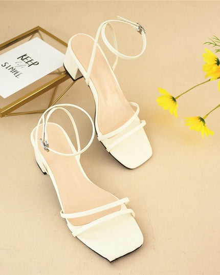 Women's Stiletto Chunky Heel Sandals