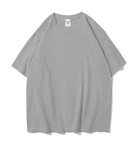 Work Clothes Embroidery Loose Round Neck Cotton Men's Short-sleeved T-shirt