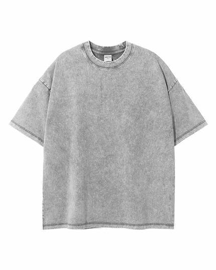 Retro Cotton Batik Distressed Loose Vintage Short-sleeved T-shirt