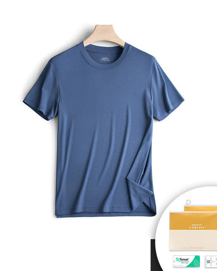 Modal Short Sleeved T-shirt Men's Round Neck Housewear