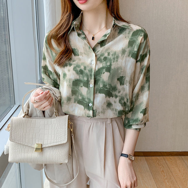 Loose Casual Retro Hong Kong Style Top