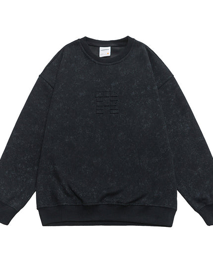 Steel Printed Round Neck Sweater For Men And Women