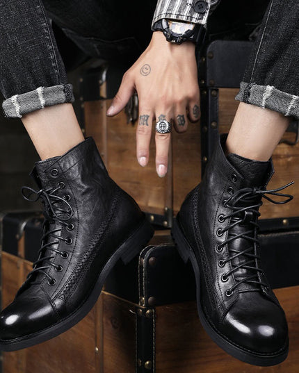 British Style Brush Color Worker Boot