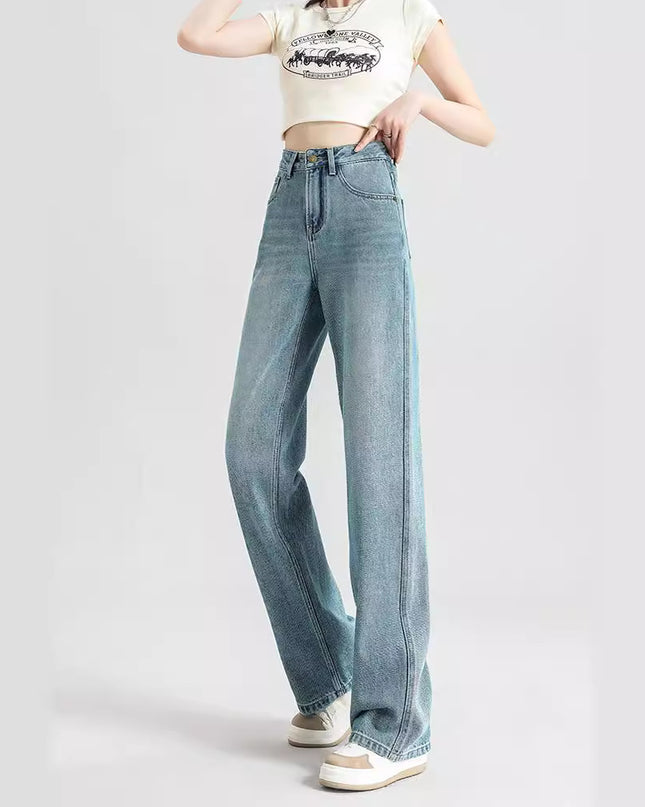 Fashionable Narrow Wide-leg Jeans For Women