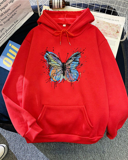 Plus Size Loose Hooded Sweater For Women